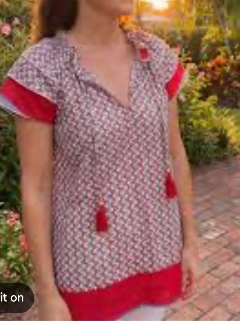 Perry Walker Collective Pink & Purple Bohemian Blouse